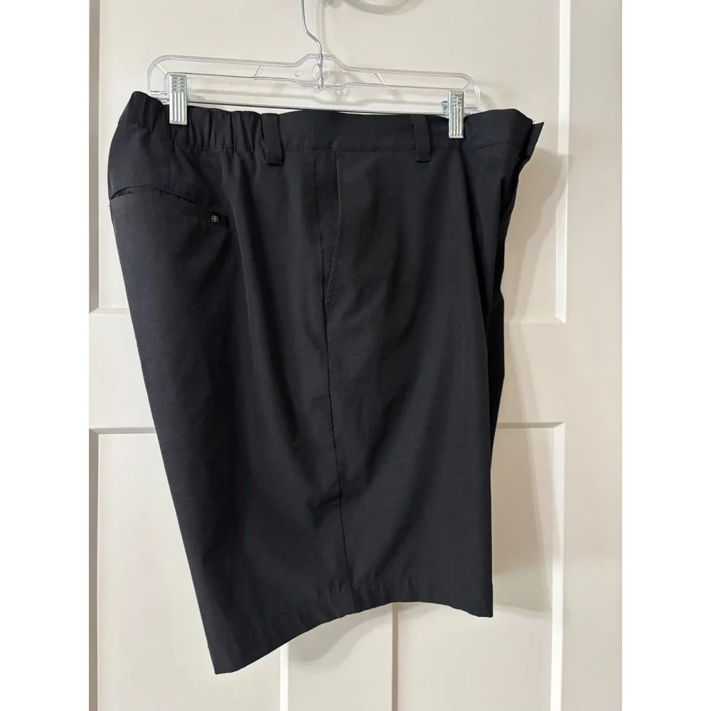 Banana Republic Mens Black Performance Golf Shorts Size 40 Elastic Waist 1559922